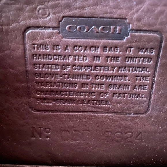 Vintage Coach Casino Bag No. 9924 - Mahogany Leather - Picture 2 of 9